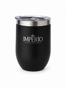 COPO TERMICO TAMPA PLASTICA PRETO T350 PRET IMPERIO
