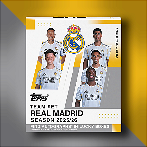 #05 - Break Rookie Prime - El Clássico Team Set - Real Madrid 2025/26 - 1 Caixa (30 cards)