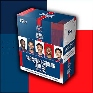 48 - Break Rookie Prime - Team Set PSG 2024/25 - Escolha seu jogador - 1 Hobby Box (30 cards)