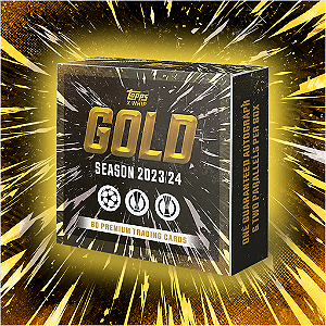 91 - Break Rookie Prime - Gold UEFA Club Competitions 2023/24 - 1 Hobby Box - (80 Cards)