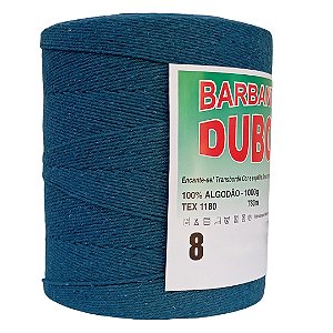 Barbante Dubom Azul Petróleo - 1 Kg - Fio 8 - 780m