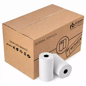 Caixa Bobina Térmica 80×40 Caixa com 30 Rolos