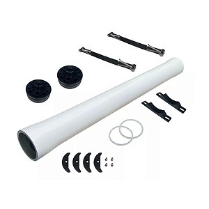 Vaso Em PRFV P/ Osmose Reversa, Diametro De 8 Pol, 1 Membrana, Pressao Max 300 Psi, Side-Port De 1,5  Ref.: W80S300-1