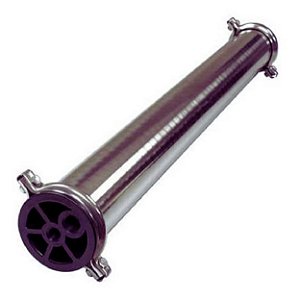 Vaso Em Inox Para Osmose Reversa, Diam 4 Polegadas, 1 Membrana 4021, Pressão Max 300 PSI, END PORT, REF SS4021 300E