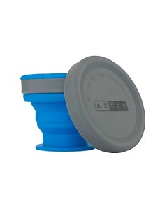 Copo Dobrável Azteq Cup Go 200ml Azul