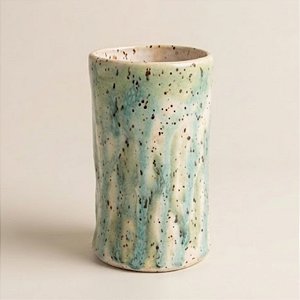 Cilindro Correnteza em Cerâmica Autoral Turquesa Maragogi | COMTORNO