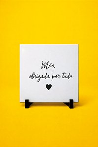 AZULEJO DECORATIVO - OBRIGADA POR TUDO