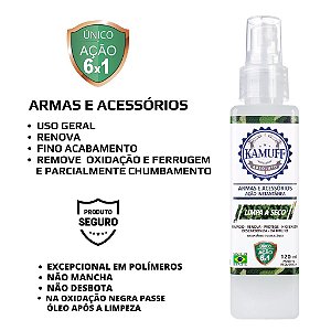 Kamuff Absoluto - Limpador de armas e acessórios a Seco - 120ml