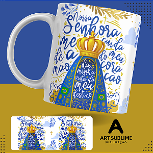 CANECA DE PORCELANA 325ML "NOSSA SENHORA"
