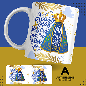 CANECA DE PORCELANA 325ML "IMACULADA"
