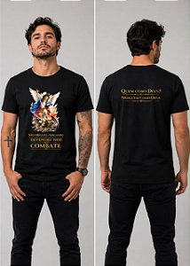 CAMISA " São Miguel Arcanjo” 100% ALGODÃO FIO 30.1 PREMIUM