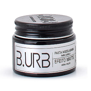 B.URB Queens - Pasta Modeladora para Cabelo à Base de Água e Anti-Resíduos com Sistema de Hidratação M-8VIT Matte Efeito Seco 100g