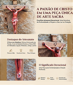Cruz de resina parede (hiper-realista)