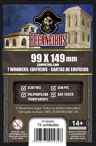 Sleeve Custom para 7 Wonders: Edifícios - Cartas de Edifício (99 x 149) Bucaneiros