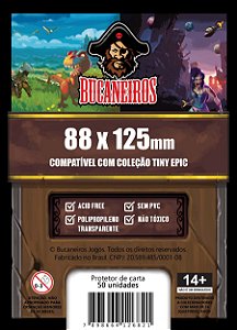 Sleeve Customizado para Coleção Tiny Epic (88 x 125) Bucaneiros