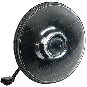 Farol  Com Projetor Redondo 7"Pol Universal Fusca Kombi Opala