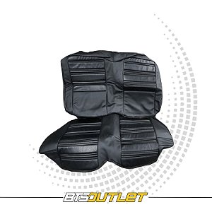 Capa de Banco Traseiro Estofada Couro Preto