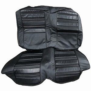 Capa de Banco Traseiro Estofada Couro Preto
