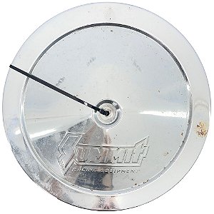 Filtro Ar Redondo Esportivo Cromo 14"Pol SUMMIT Mustang-95(Kit)