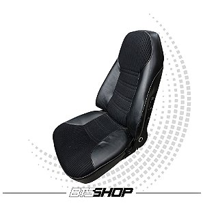 Banco Dianteiro Courvin Cotelê Preto Orig Puma GTB-73-74-(Par)
