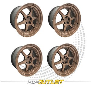 Rodas Aro 18 Tala 10.5 5x100 OffSet 15 Felgenwerks (Jogo)
