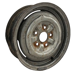 Roda Aro 14 Tala 5 5x114 Original GM Caravan Opala Prata