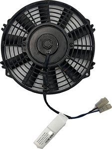 Ventoinha Universal 10"Polegadas Chicote Elétrica 10 Pás Reta