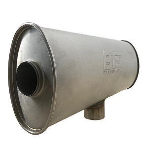 Abafador BTS Oval Inox 430 Escovado 500mm 2.5" (1E-2S)