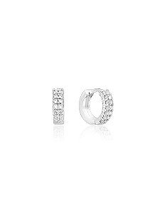 BRINCO CRAVEJADO UNISSEX - PRATA 925