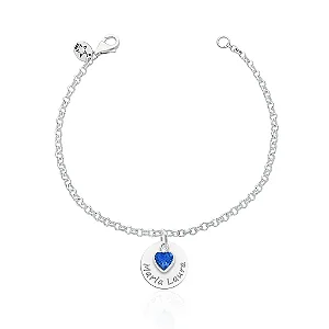 Pulseira feminina Prata Personalizada com nome