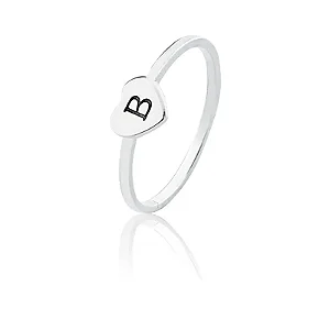 Anel Personalizado com Letra no Topo