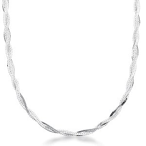 Corrente feminina 2 Fios - PRATA 925