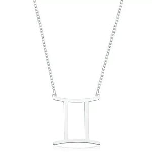 Colar Feminino Signo Gêmeos -  PRATA 925