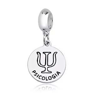 Berloque de pulseira pandora Profissão Psicologia - PRATA 925