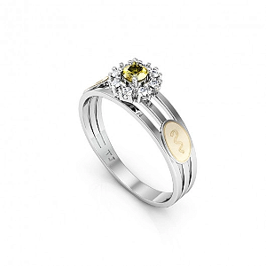 Anel Formatura Prata Aro Triplo Redondo