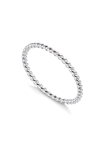 Anel feminino Torcido - Prata 950