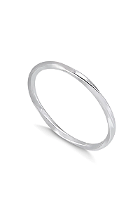 Anel feminino torcido  - Prata 950