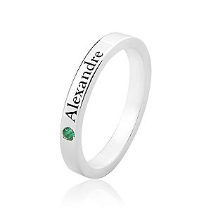 Anel com Nome em prata