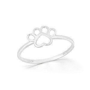 Anel feminino de pet - PRATA 925