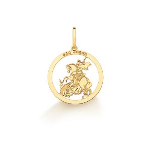 Pingente São Jorge de Ouro 18k