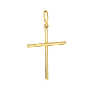 Pingente Unissex Cruz Palito - Ouro 18k