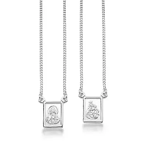 Escapulário de Prata 60 cm - Corrente Veneziana