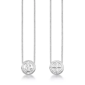 Escapulário Medalha São Bento - Corrente Veneziana