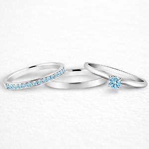 ALIANÇAS DE NAMORO PRATA 950 2MM RETA LISA POLIDA COM PEDRA AZUL BB