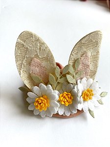 Faixinha Orelhinhas Coelhinho Floral