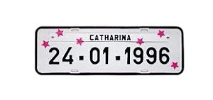 Placa de carro personalizada (Estrela)