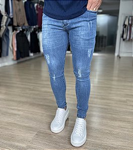 Calça Jeans Super Skinny Walker - Moda Masculina