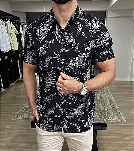 Camisa Estampada Floral - Loja His - Loja His - Moda Masculina: Camisas  Polo, Camisetas, Bermudas e Calças