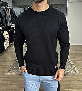 Suéter tricot classic preto