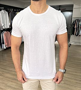 Camiseta Algodão Pima MEF Branco